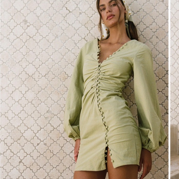 Minna Button Dress - Picture 6 of 8